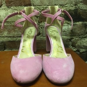 Light pink, suede, Sam Edelman heels